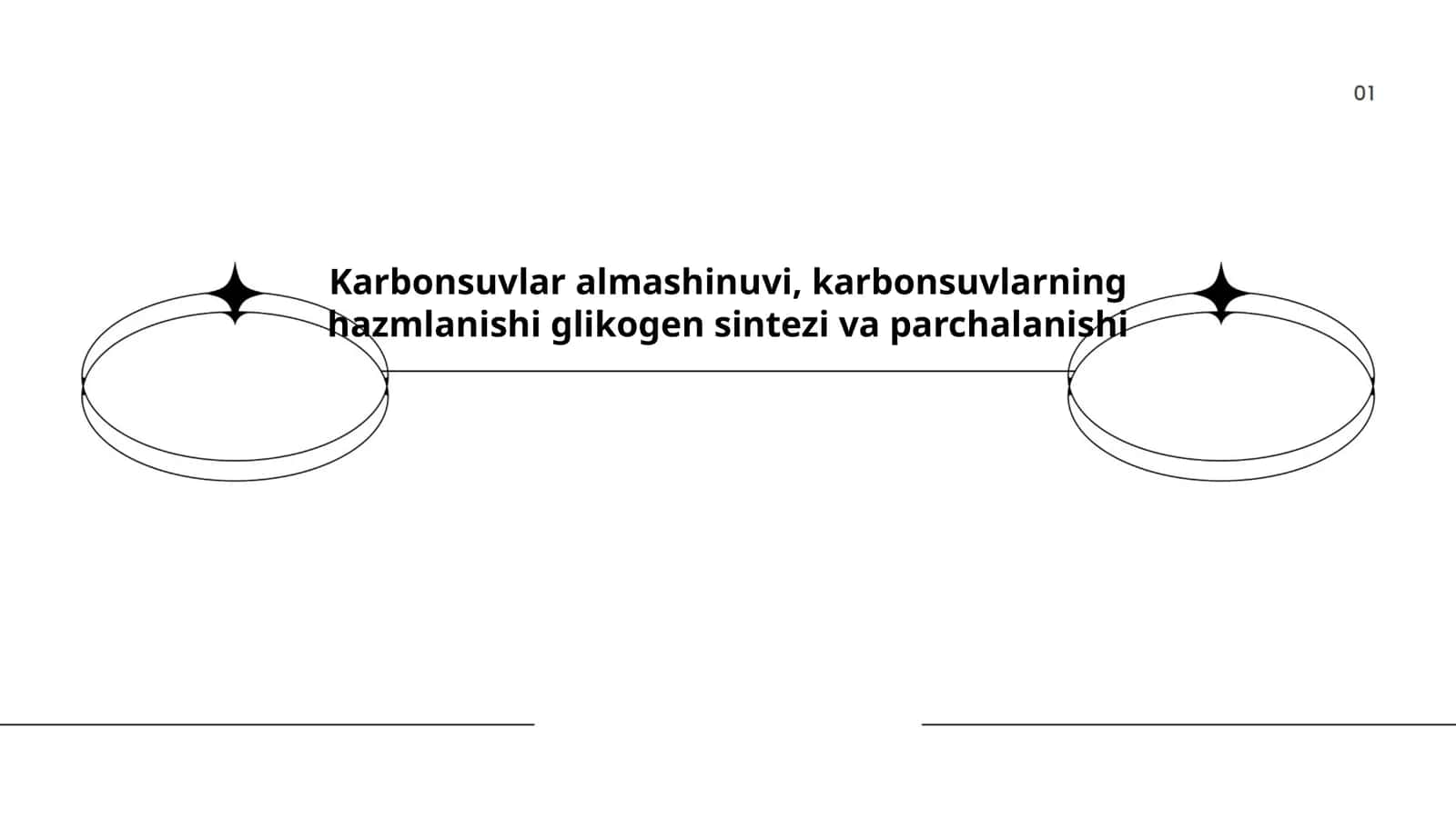 Karbonsuvlar almashinuvi, karbonsuvlarning hazmlanishi glikogen sintezi va parchalanishi by Kamoljonova Xolida