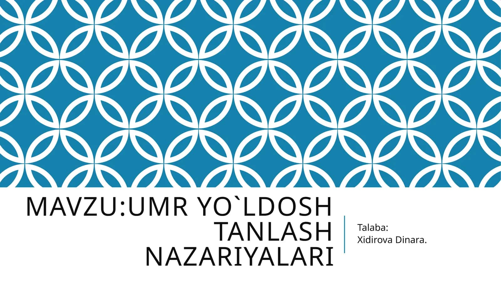 Umryo`ldoshtanlashnazariyalari