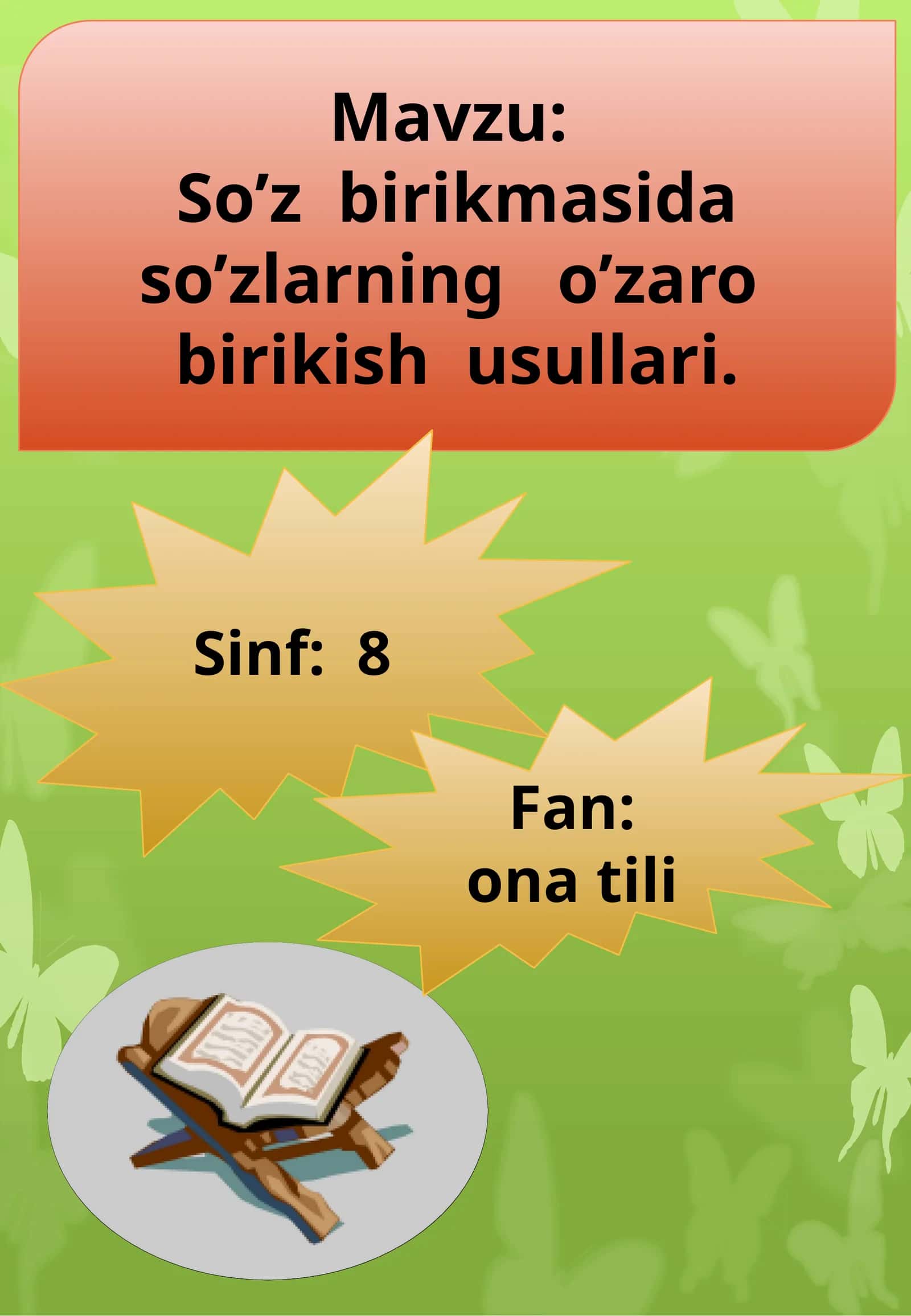 So’z birikmasidagi so’zlarning o’zaro birikish usullari