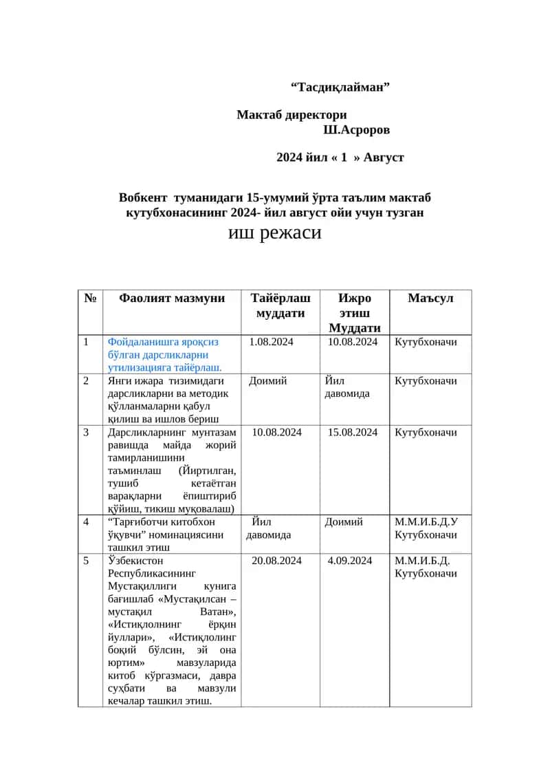 "Ўзбекистон Республикасининг Мустақиллиги кунига бағишлаб"