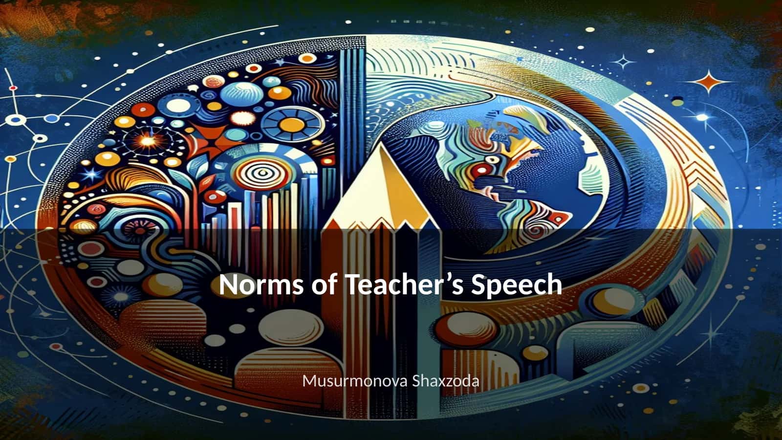 Norms of Teacher’s Speech