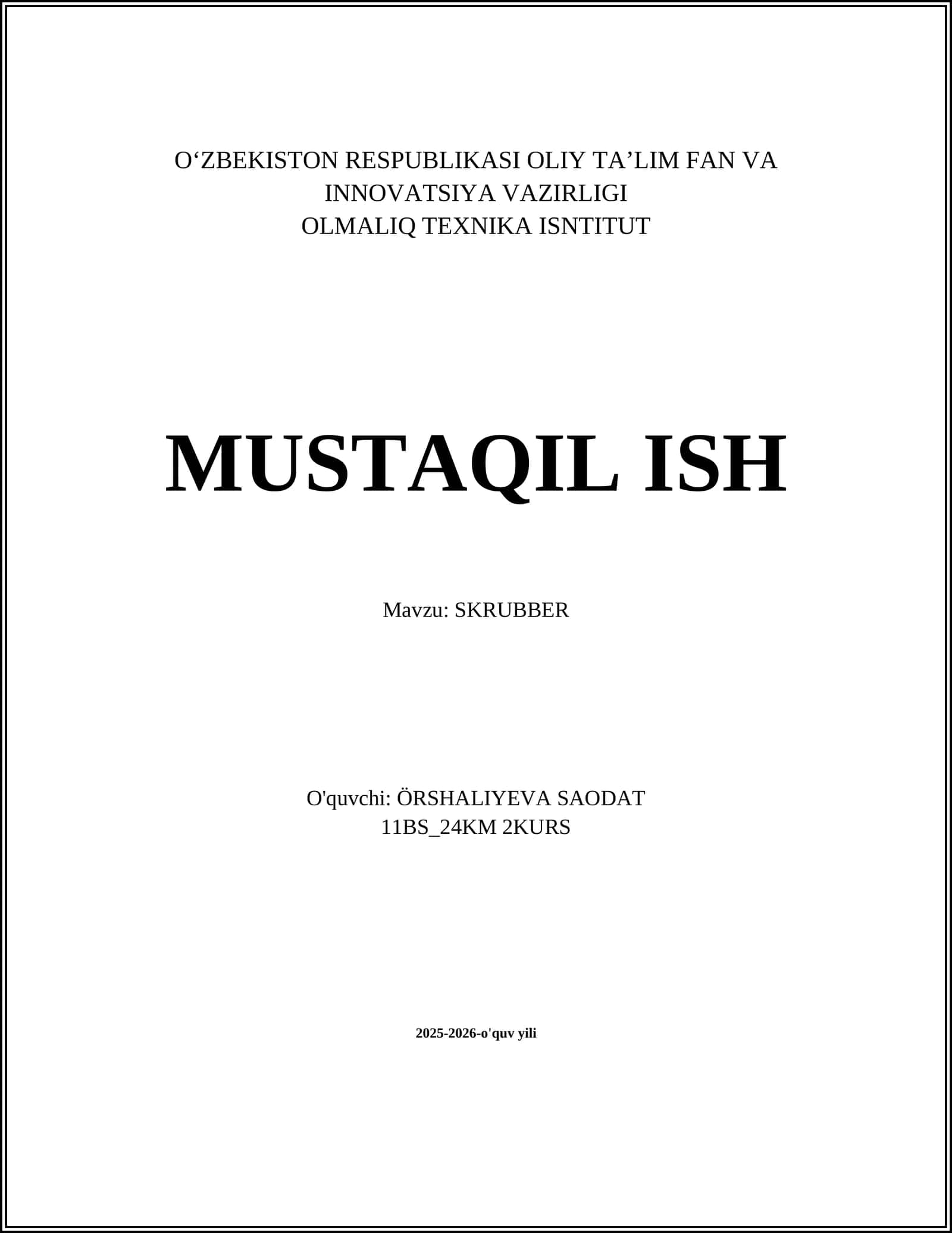 SKRUBBER