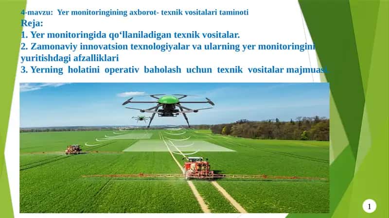Yermonitoringining axborot-texnik vositalari taminoti