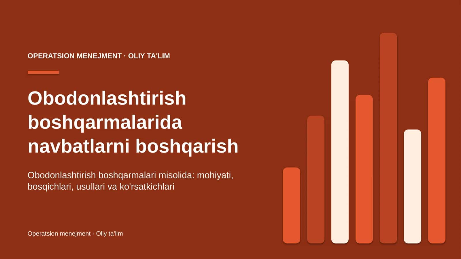 obodonlashtirish boshqarmalarida navbatlarni boshqarish 7296