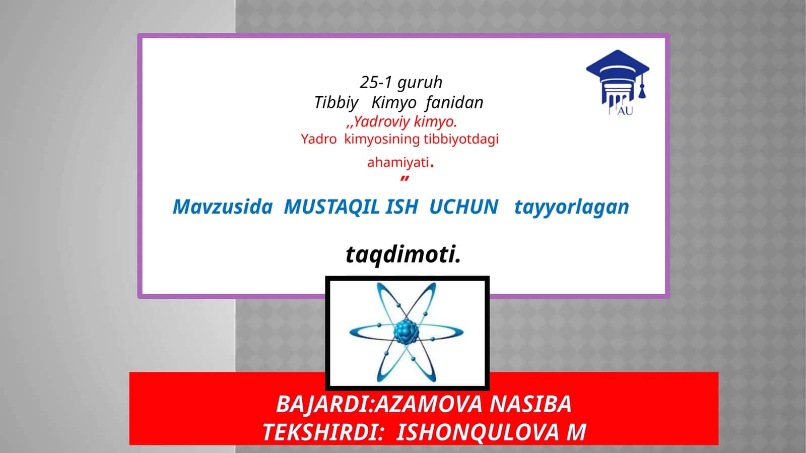 Tibbiy Kimyofa