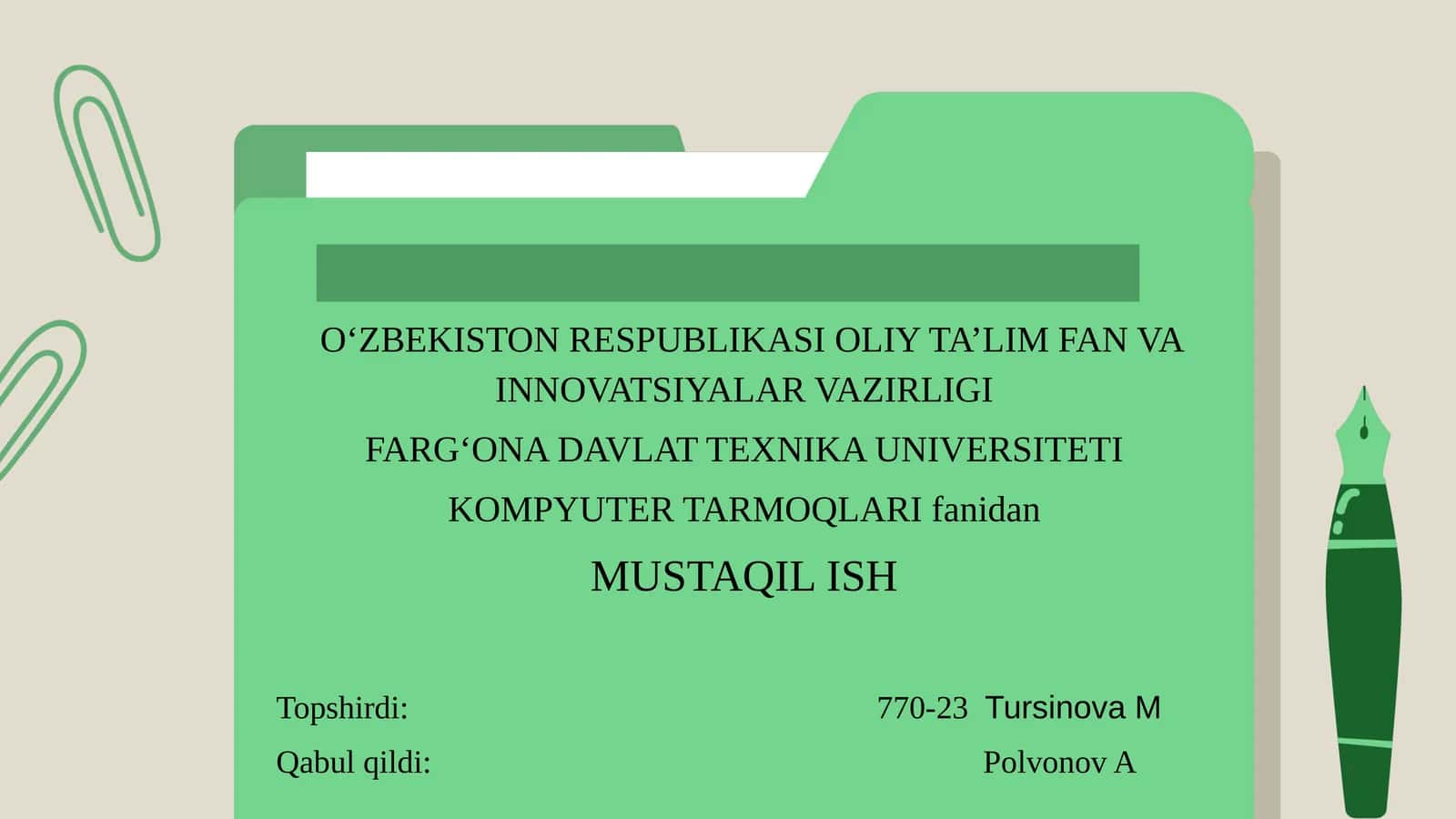 LAN tarmoqlari (Local Area Network)
