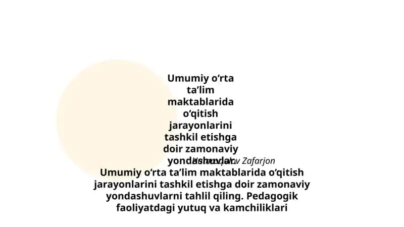 Pedagogik faoliyatdagi yutuq va kamchiliklari