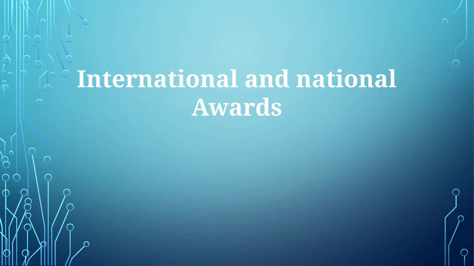 International and national Awards