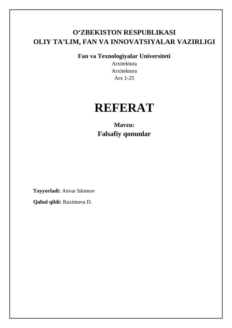 Falsafiy qonunlar