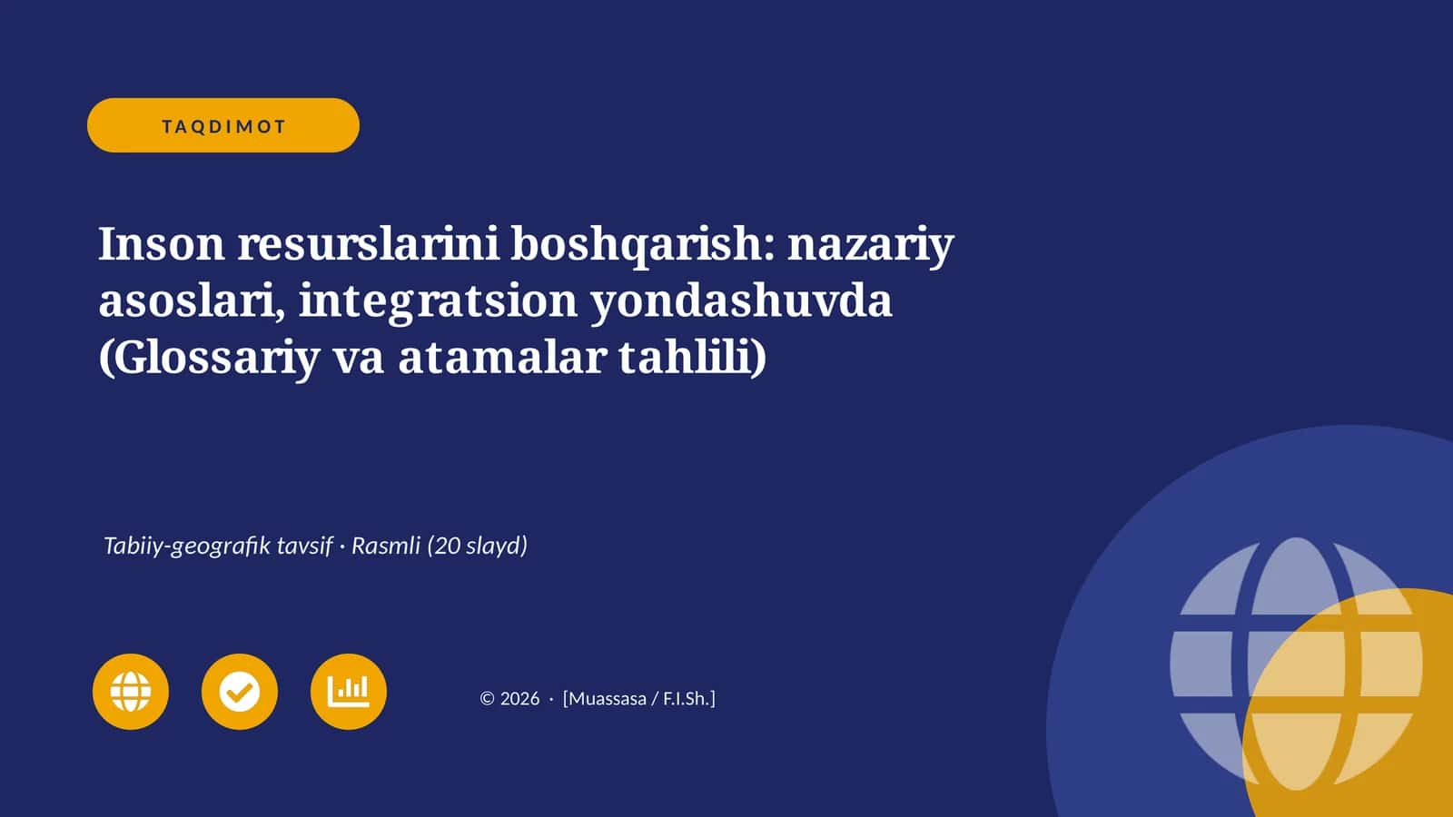 Inson resurslarini boshqarish: nazariy asoslari, integratsion yondashuvda (Glossariy va atamalar tahlili)