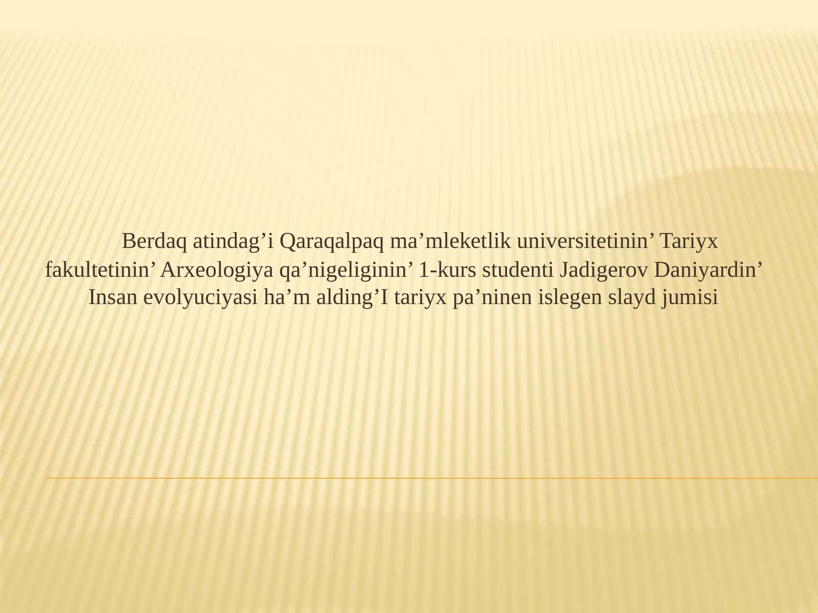 Insanevolyutsiyasi haqida