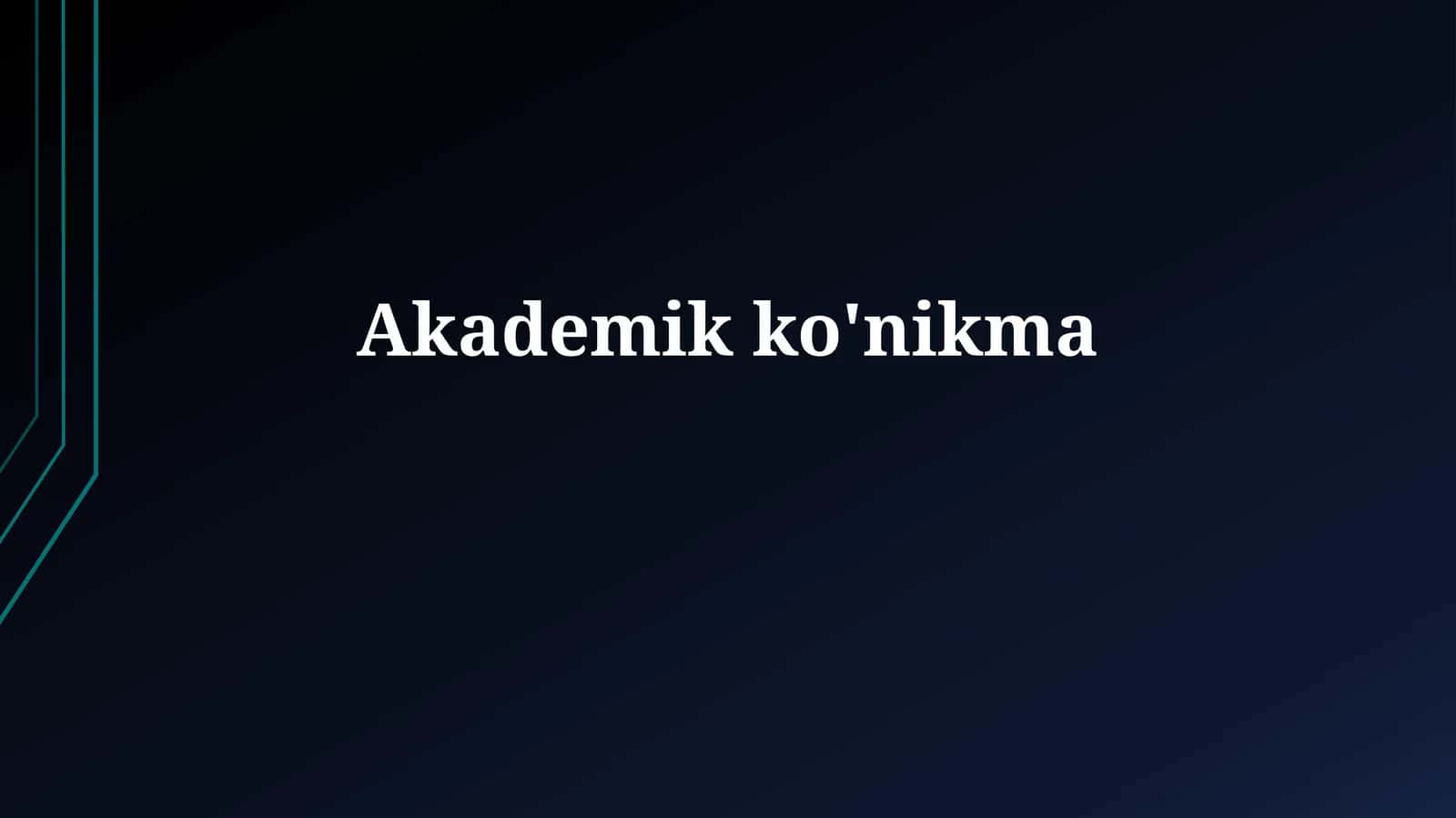 Akademikko'nikma