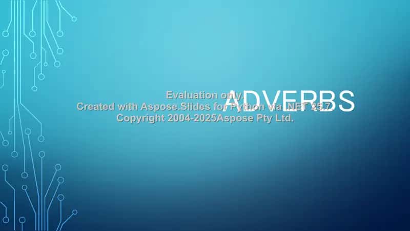 Adverbs