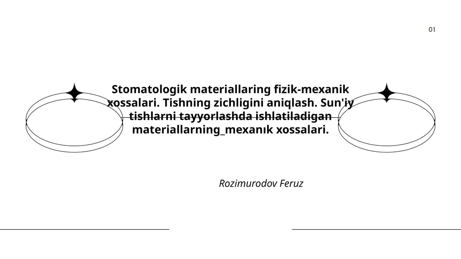 Stomatologik materiallaring fizik-mexanik xossalari