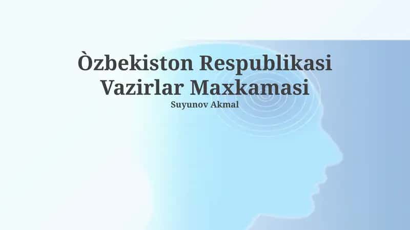 Oʻzbekiston Respublikasi Vazirlar Maxkamasi