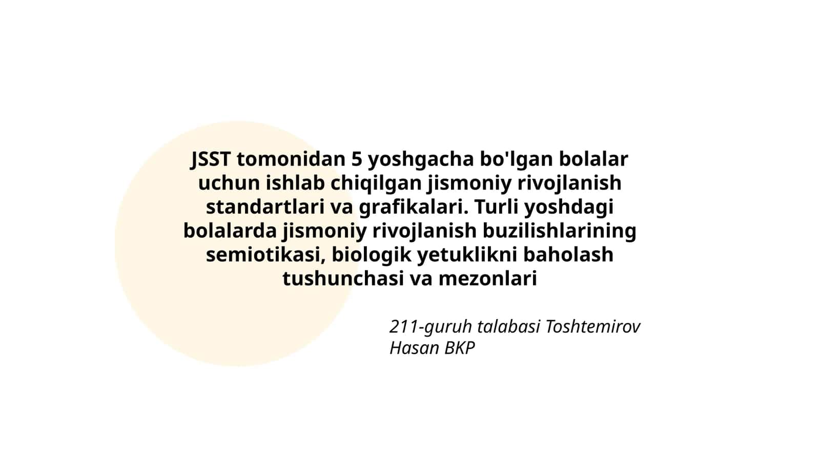Jismoniy rivojlanish standartlari va grafikalari