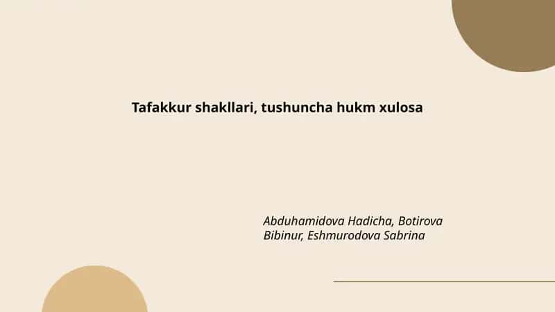 Tafakkur shakllari