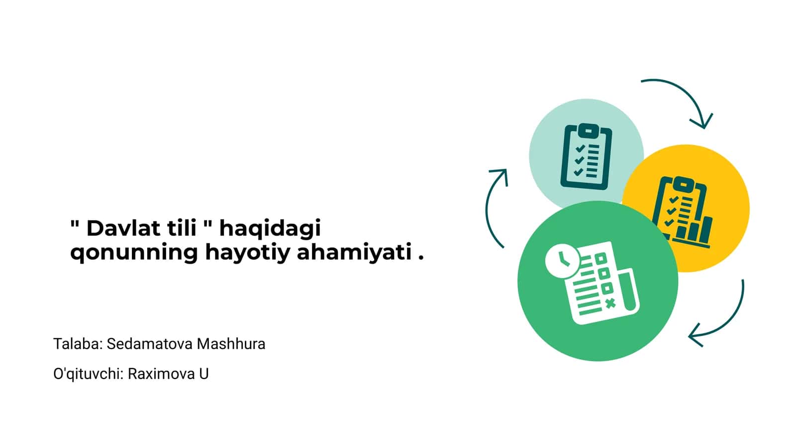 Davlat tili qonunining hayotiy ahamiyati