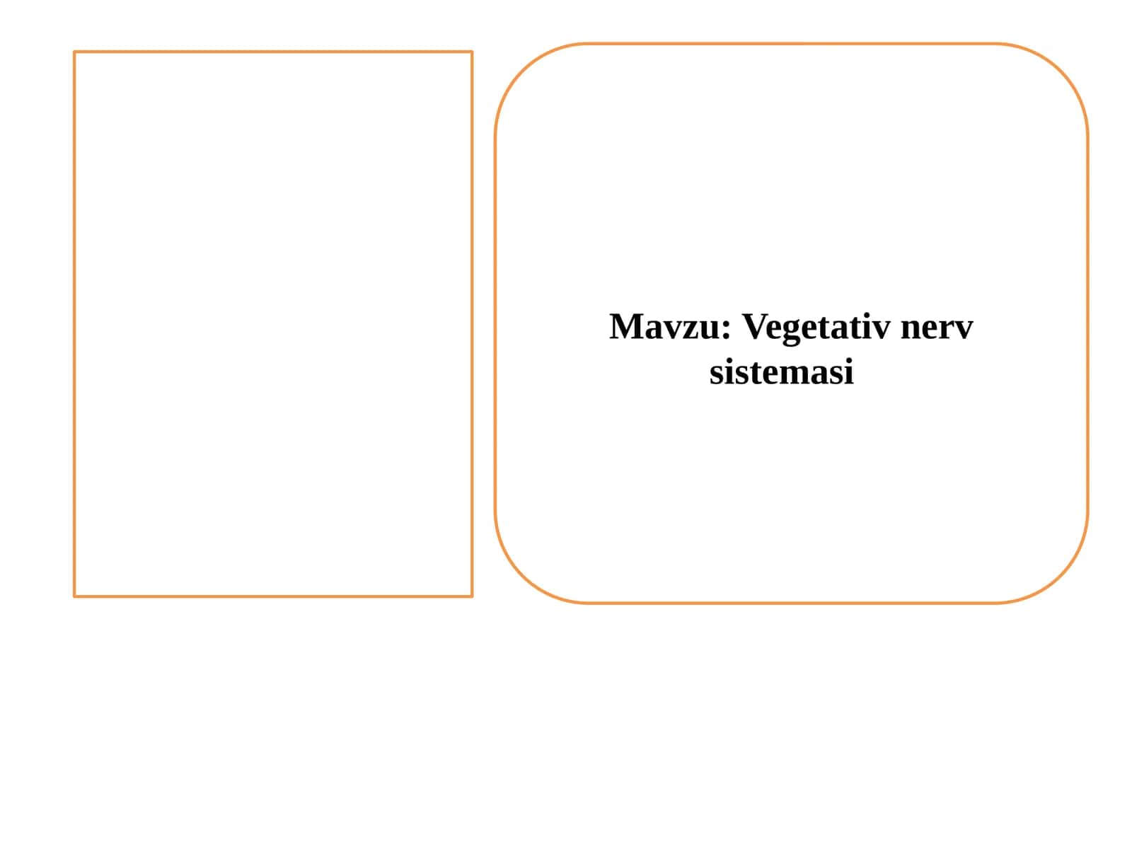 Vegetativ nerv sistemasi