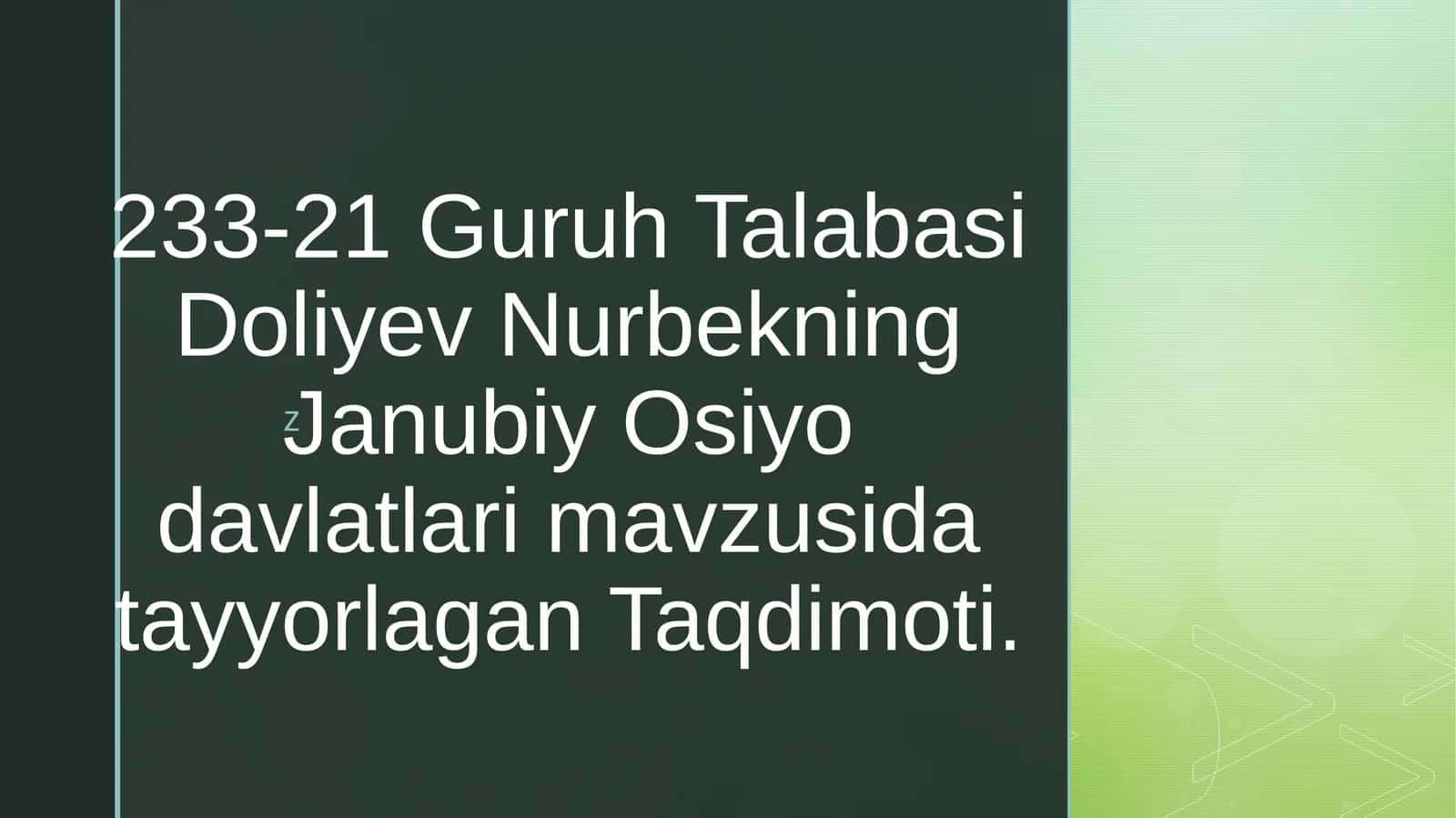 Janubiy Osiyo davlatlari