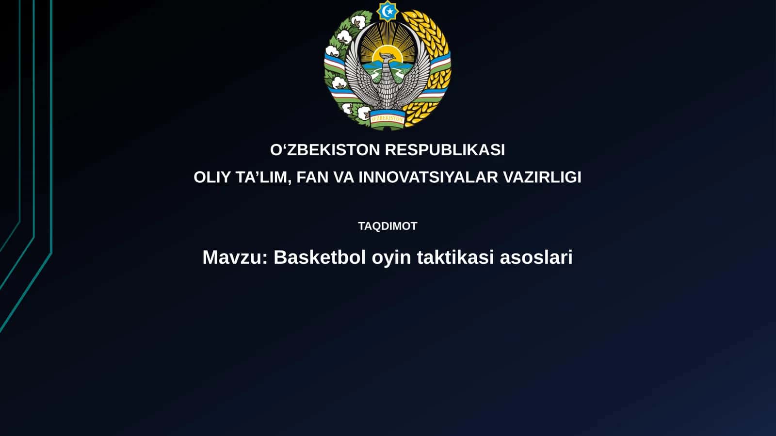 Basketbol oyin taktikasi asoslari