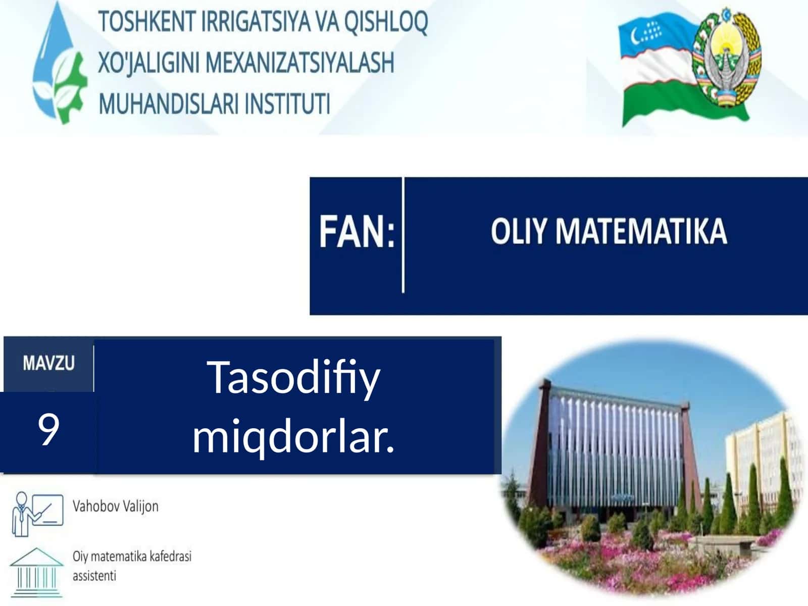 Tasodifiy miqdorlar