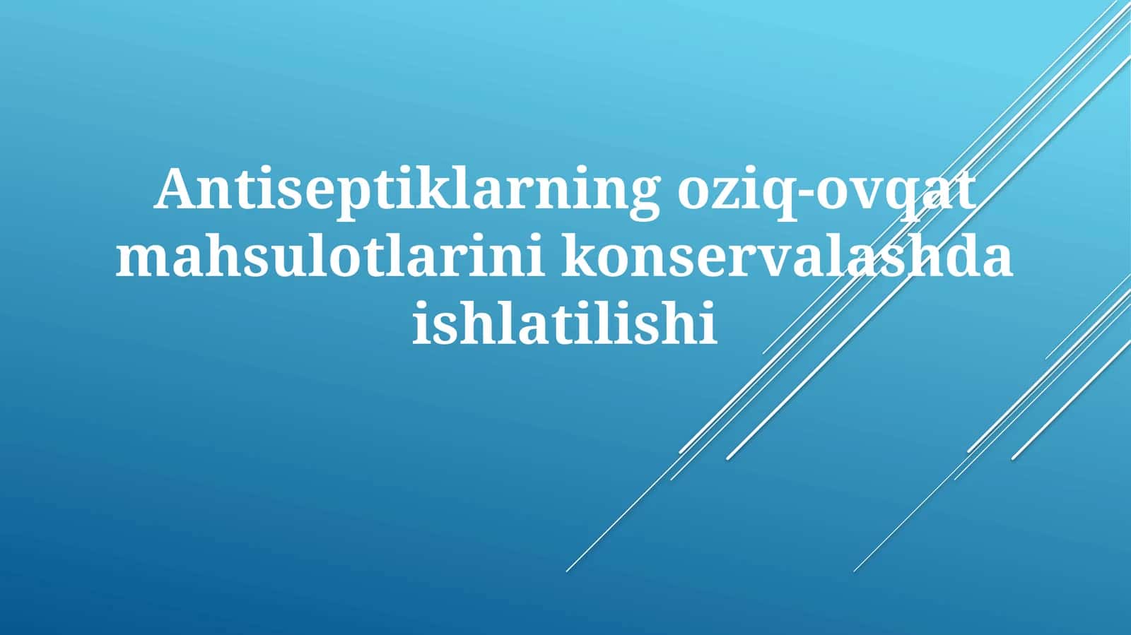 Antiseptiklar