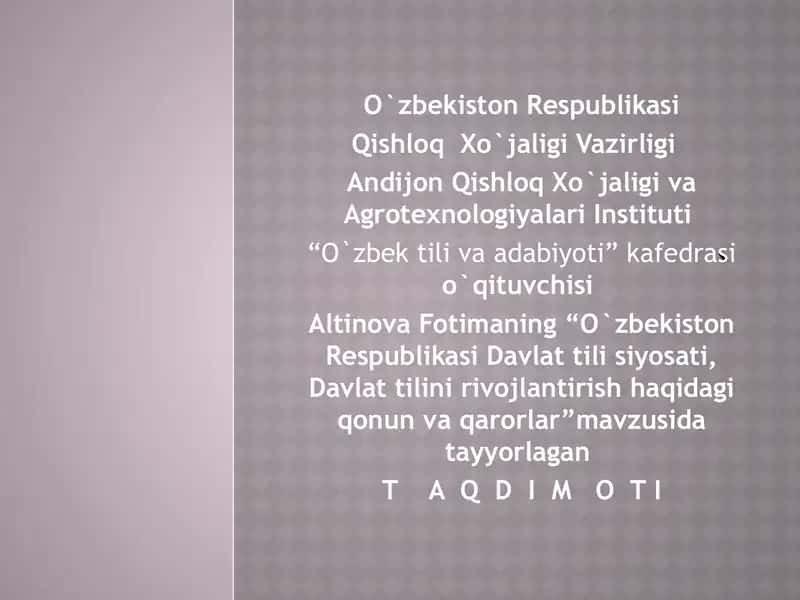 O‘zbekiston Respublikasi Davlat tili siyosati, Davlat tilini rivojlantirish haqidagi qonun va qarorlar