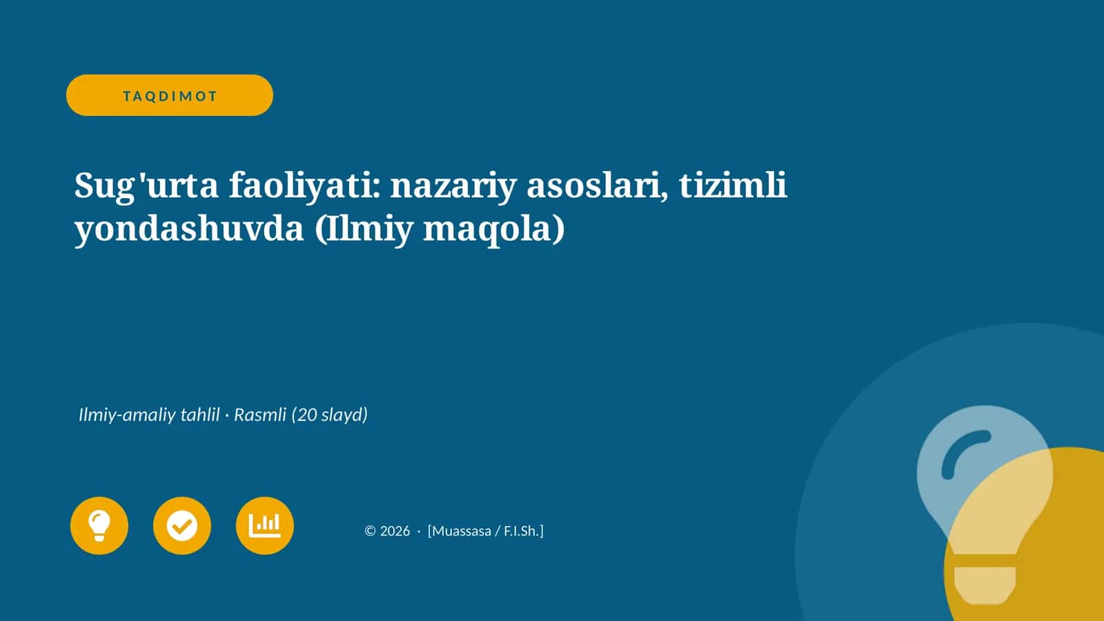 Sug'urta faoliyati: nazariy asoslari, tizimli yondashuvda (Ilmiy maqola)