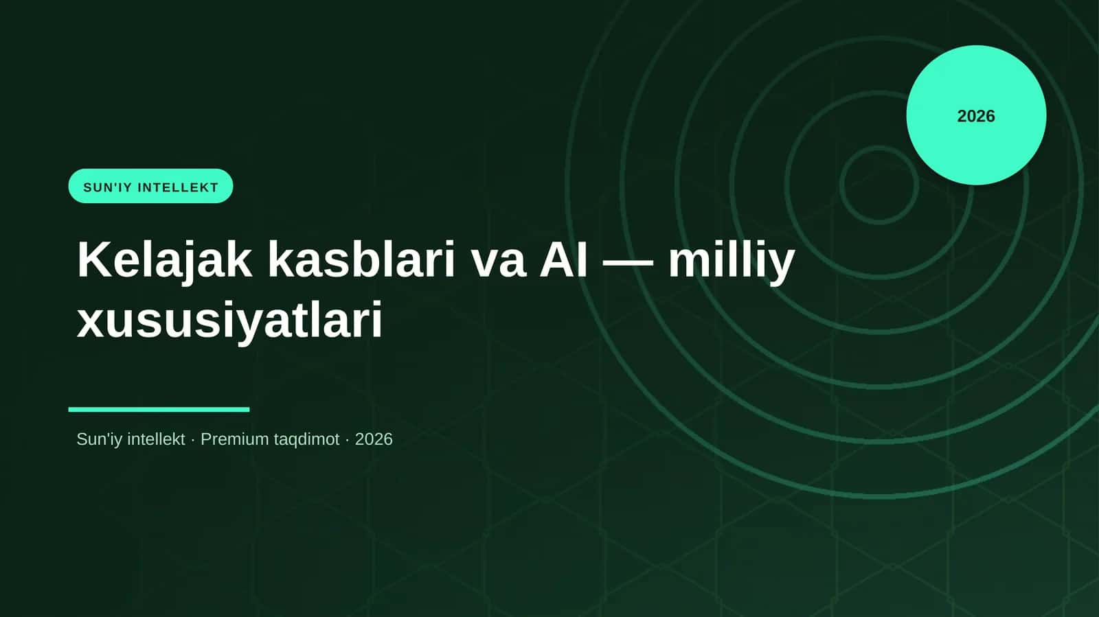 Kelajak kasblari va AI — milliy xususiyatlari