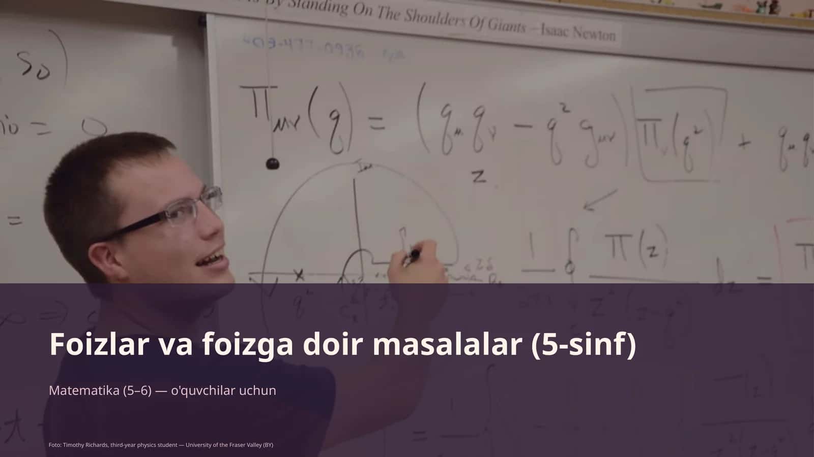 Foizlar va foizga doir masalalar (5-sinf)