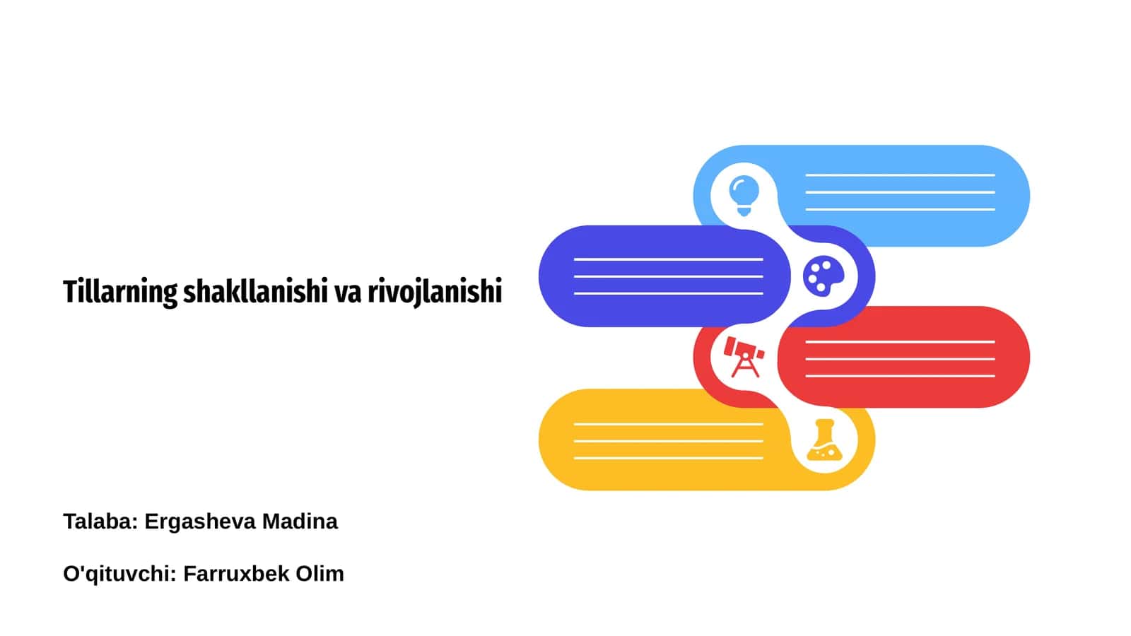 Tillarning shakllanishi va rivojlanishi