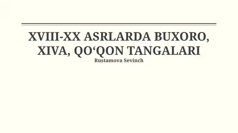 Qoʻqon xonligi tangalari (18-20-asrlar)