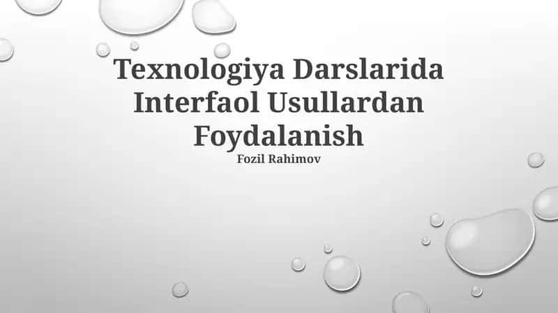 Sinfdagi texnologiya: hamkorlikni rag‘batlantiradi