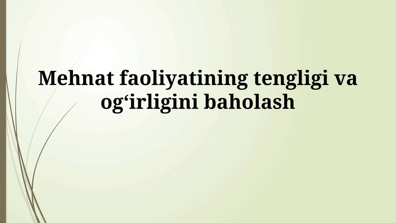 Tenglik va Og'irlikni Baholashning Muhimligi