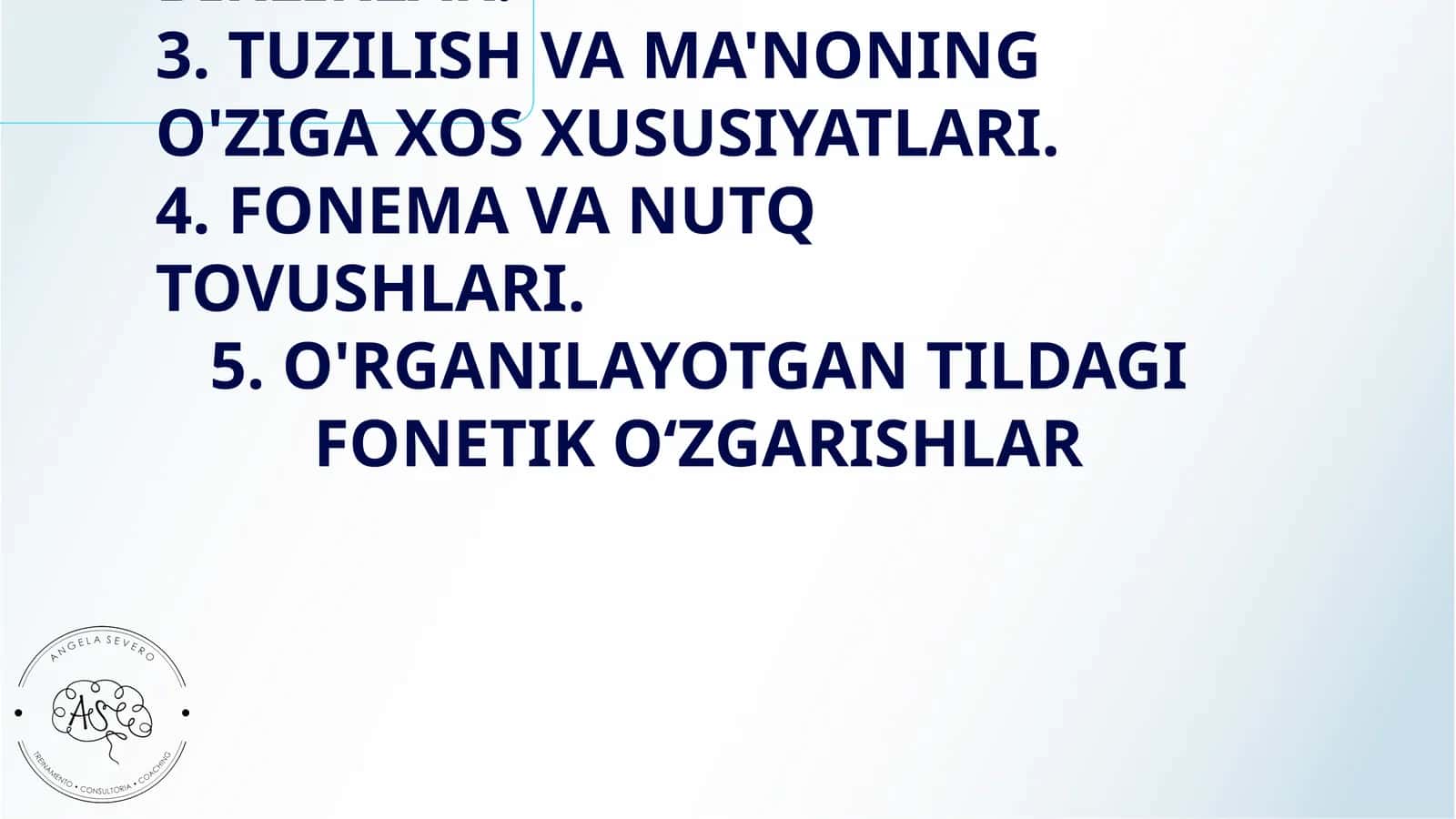 INGLIZ TILI NAZARIY KURSI