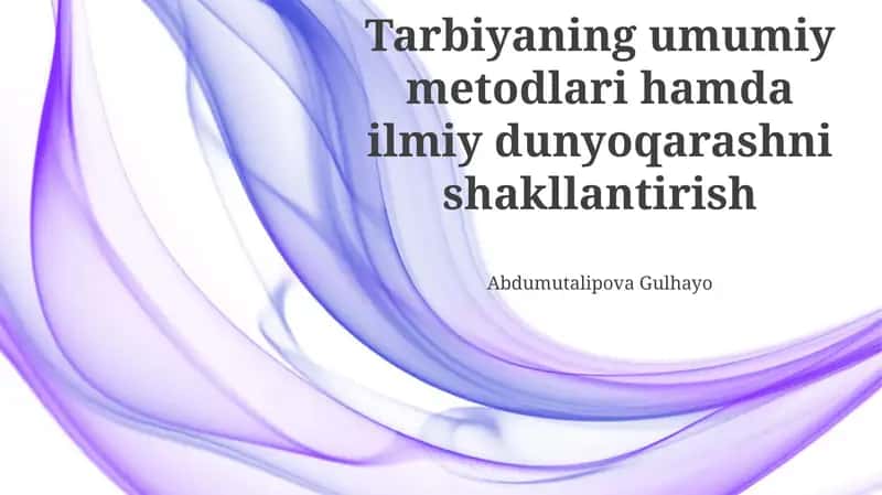 Pedagogik Yondashuvlar