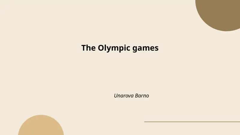 Ancient Olympic Games