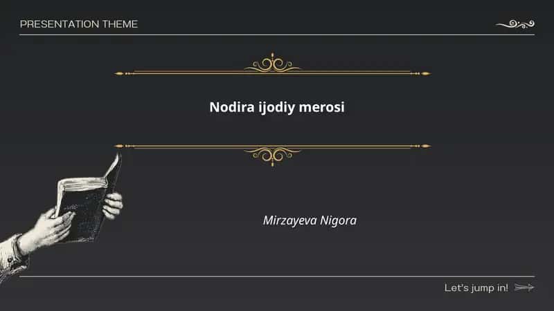 Nodira ijodiy merosi