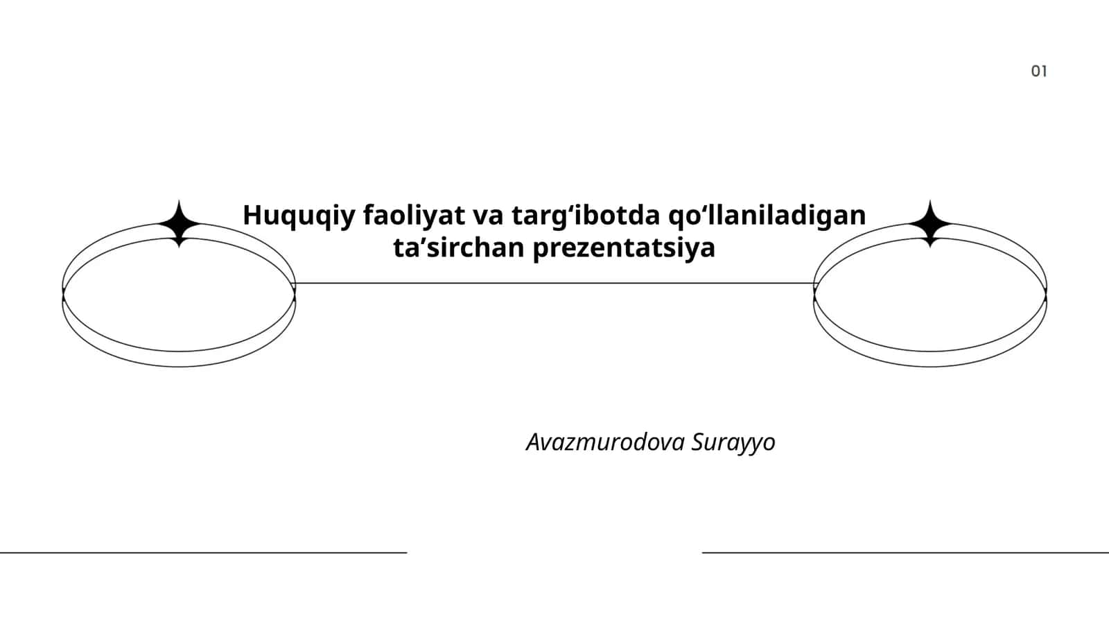 Huquqiy faoliyat va targʻibotda qoʻllaniladigan taʼsirchan prezentatsiya