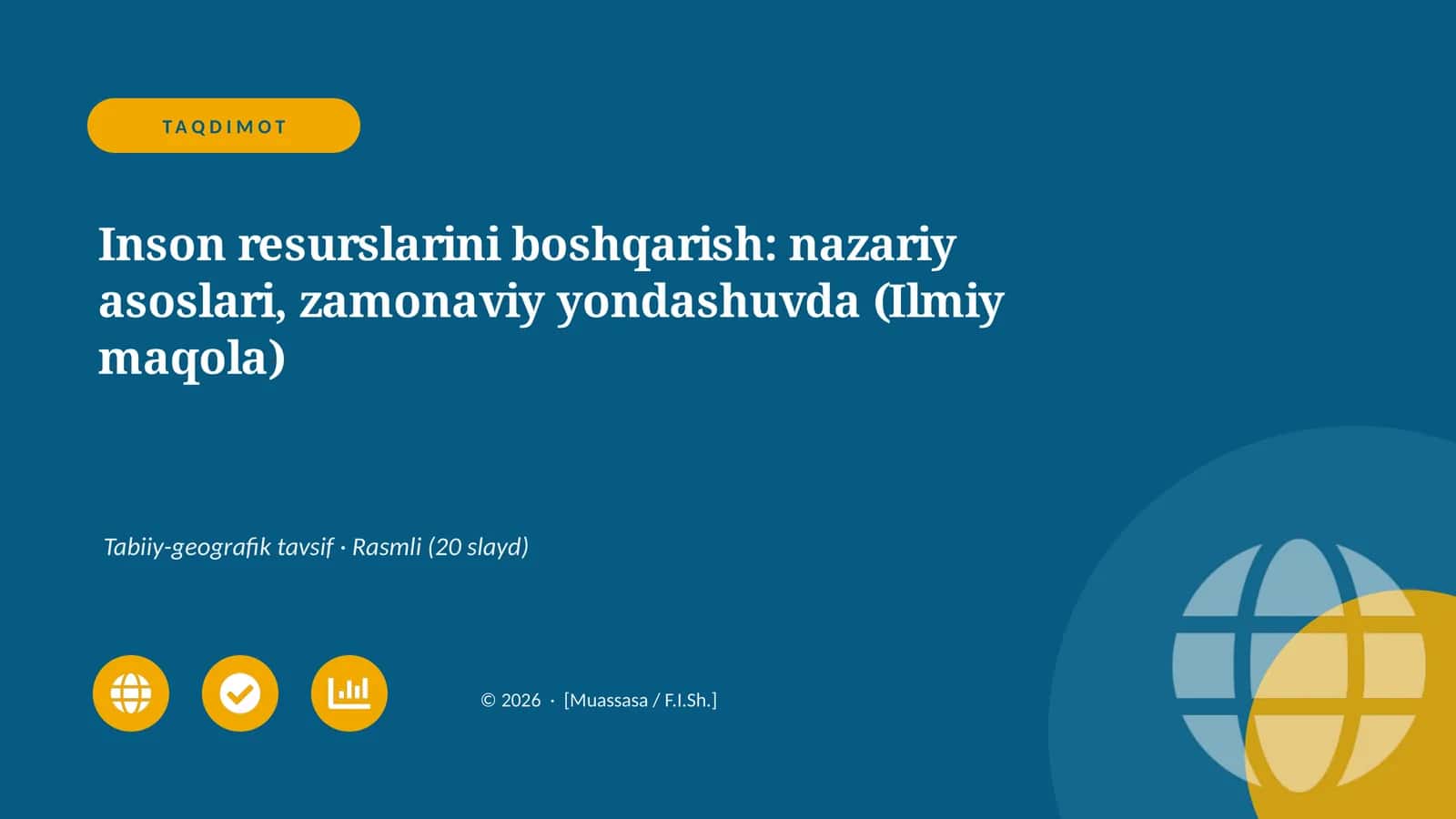Inson resurslarini boshqarish: nazariy asoslari, zamonaviy yondashuvda (Ilmiy maqola)