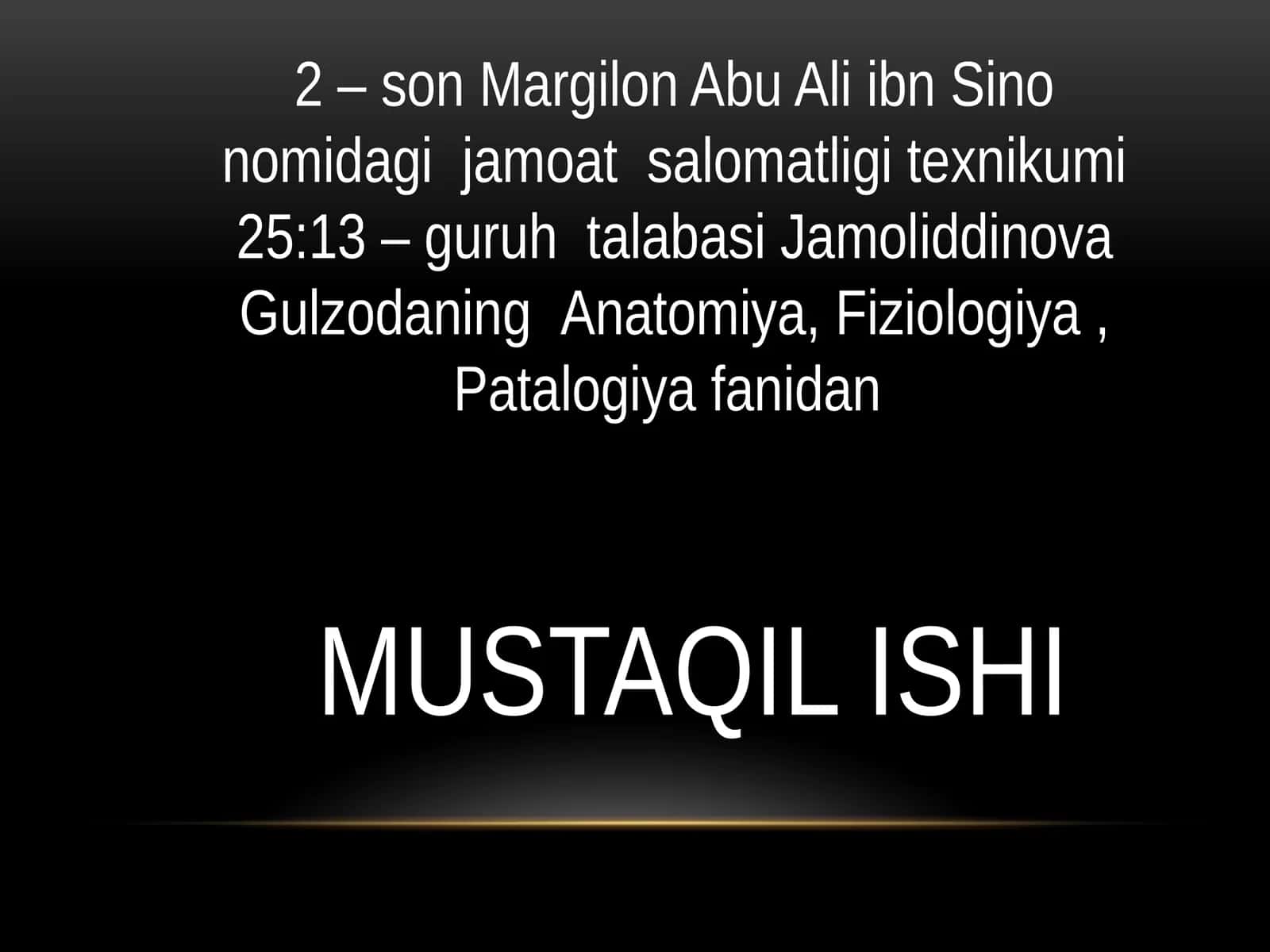 Abu Ali ibn Sino nomidagi jamoatsalomatligi texnikumi