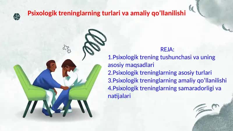 Psixologik treninglarning turlari va amaliy qo‘llanilishi