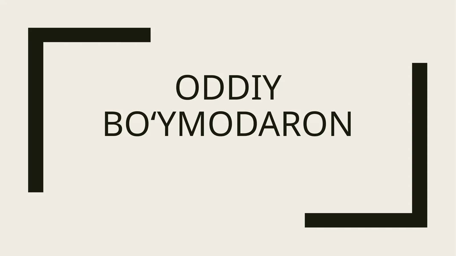 Oddiy bo‘y modaron