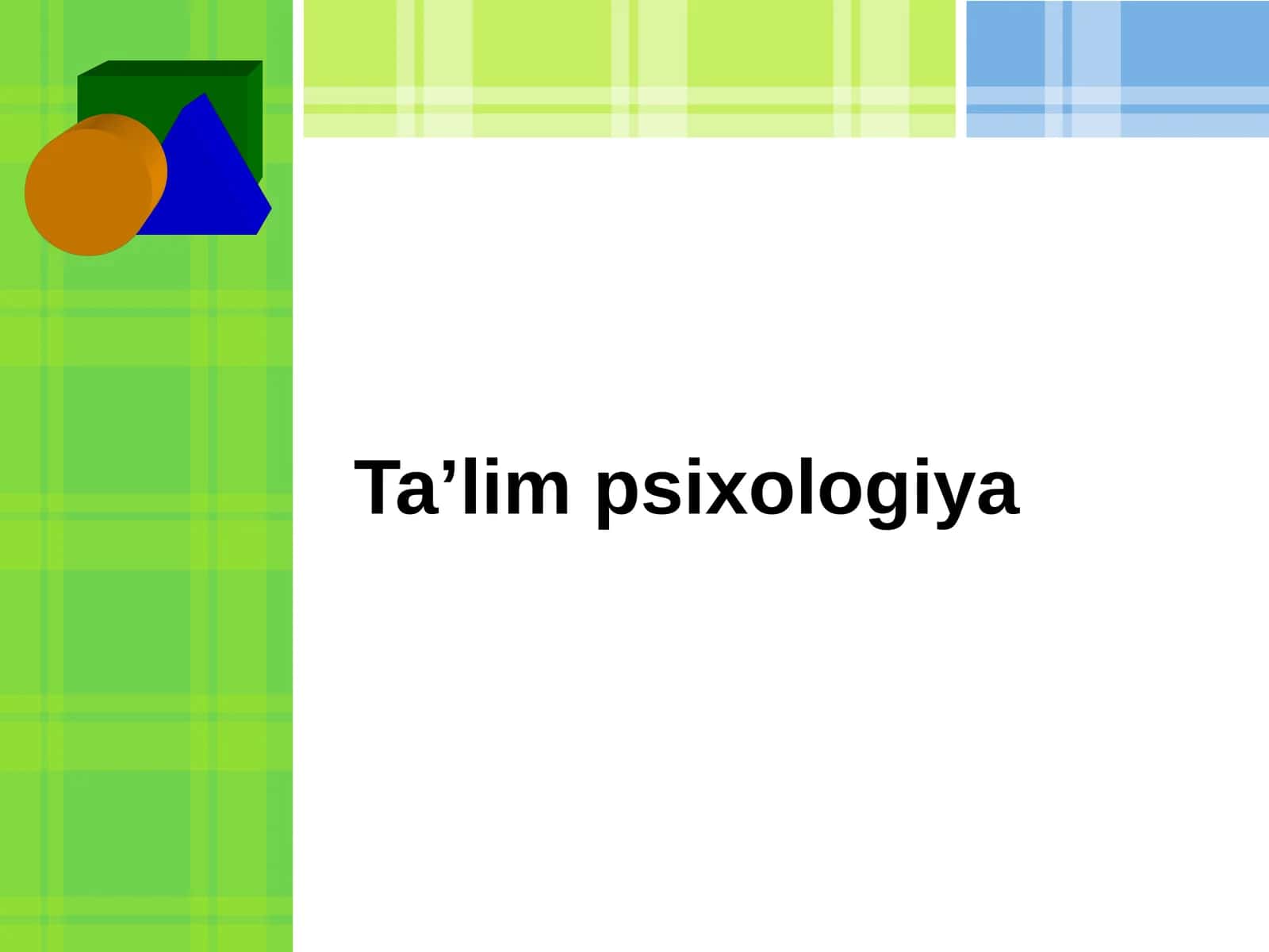 Ta’lim psixologiya