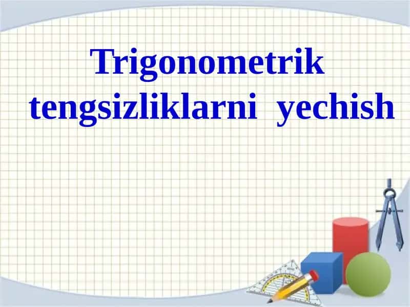 Trigonometrik tengsizliklar