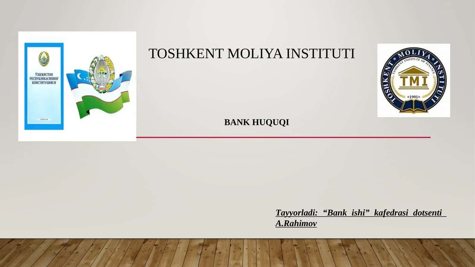 BANK HUQUQI