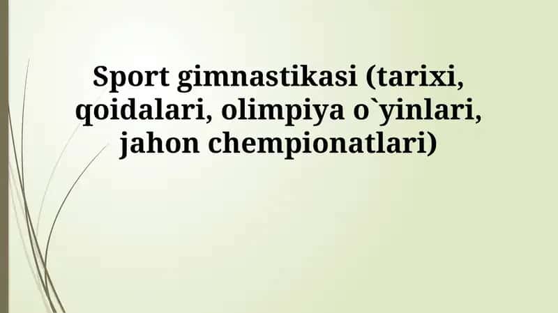 Badiiy gimnastika 19-asrda Evropada