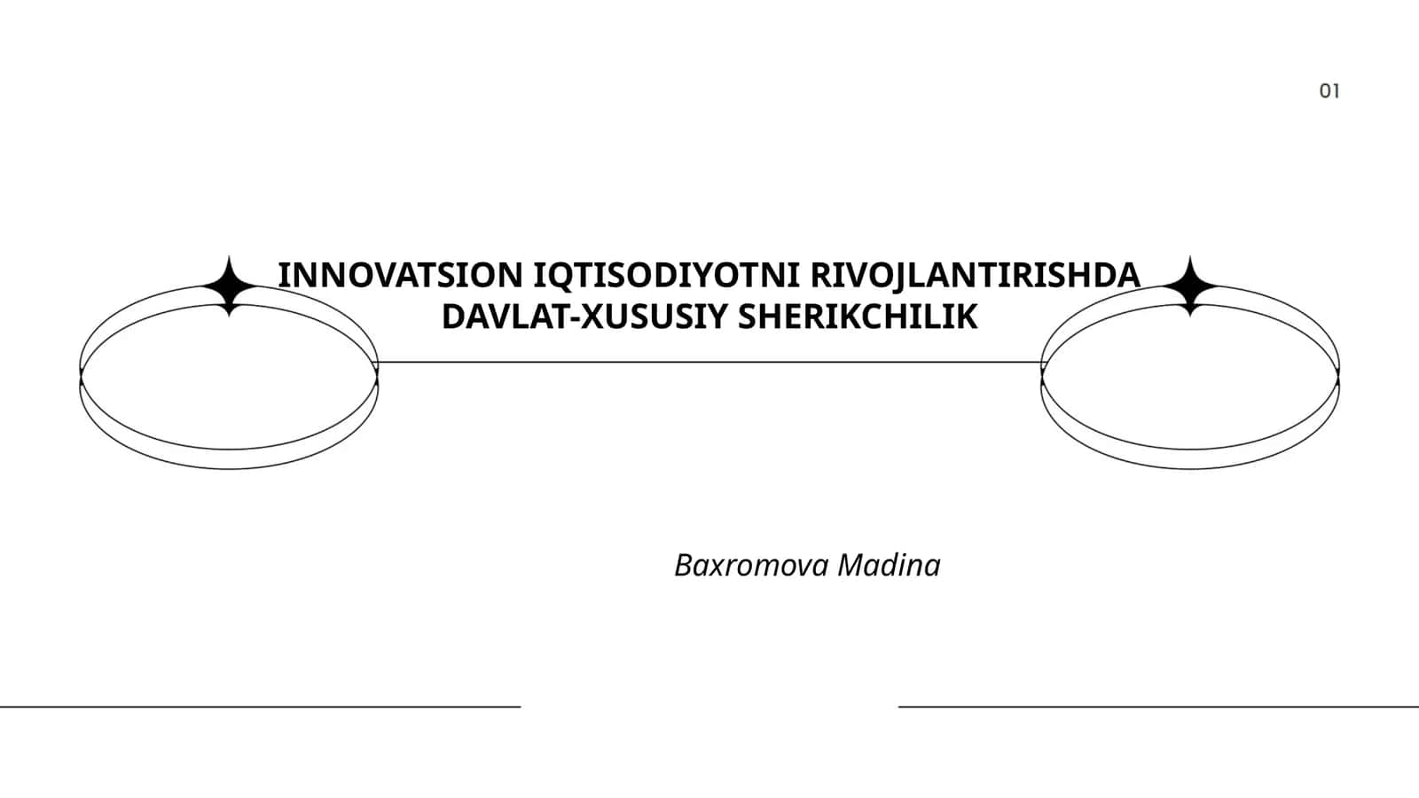 Davlat-xususiy sheriklik modellarini shakllantirish