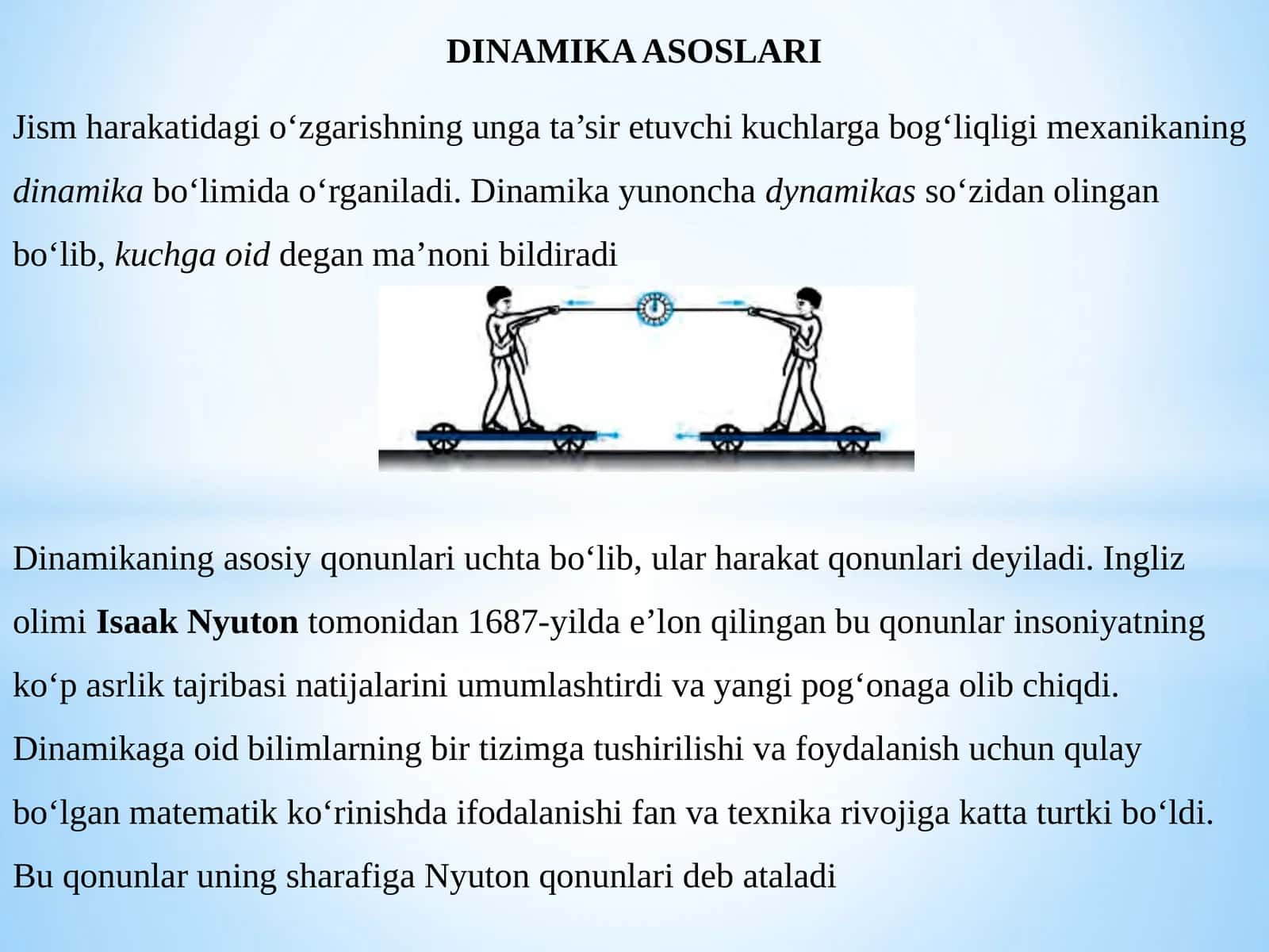 DINAMIKA ASOSLARI